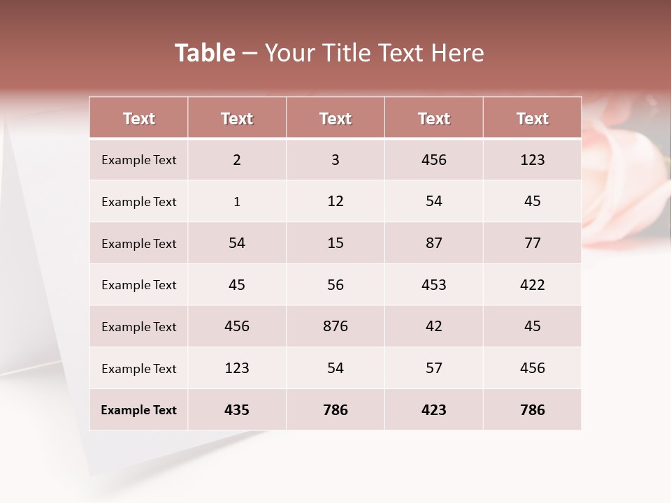 Leaf Romance Copyspace PowerPoint Template