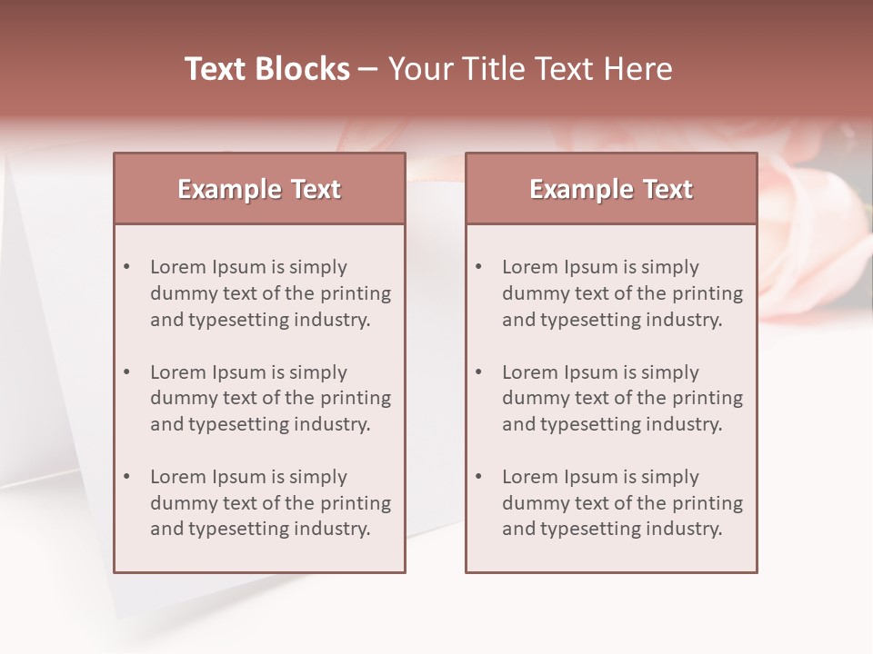 Leaf Romance Copyspace PowerPoint Template