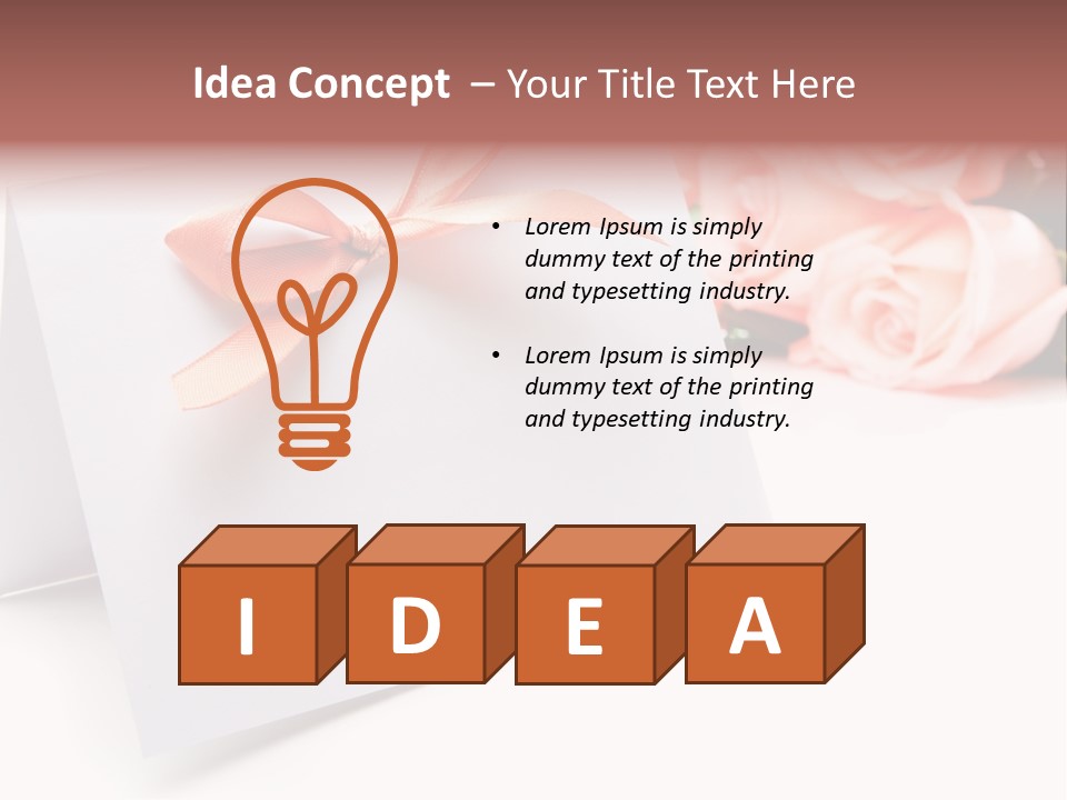 Leaf Romance Copyspace PowerPoint Template