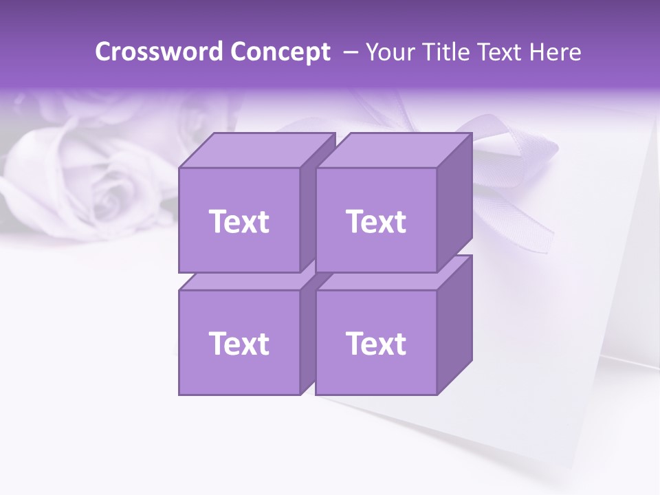 Greeting Holiday Copyspace Ribbon PowerPoint Template
