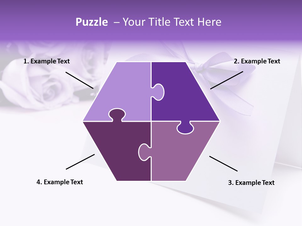 Greeting Holiday Copyspace Ribbon PowerPoint Template