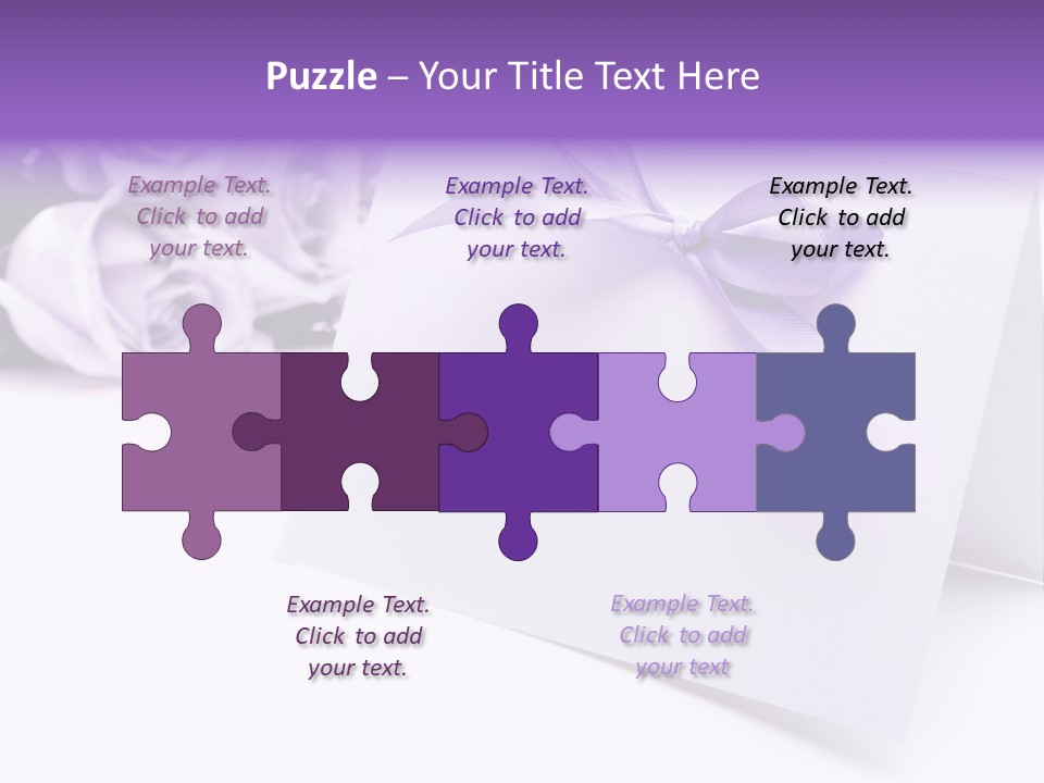 Greeting Holiday Copyspace Ribbon PowerPoint Template