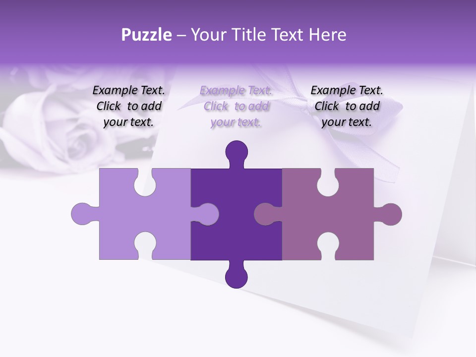 Greeting Holiday Copyspace Ribbon PowerPoint Template