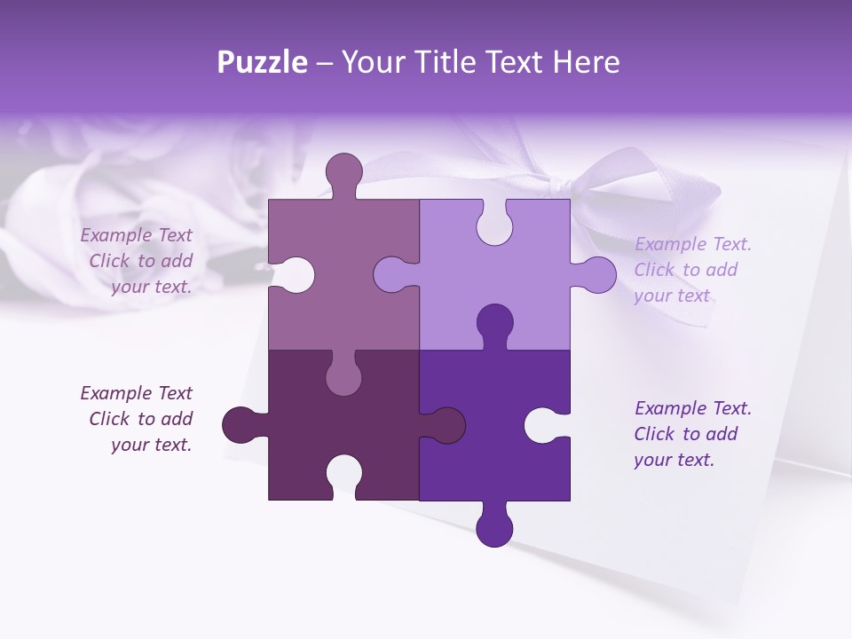 Greeting Holiday Copyspace Ribbon PowerPoint Template