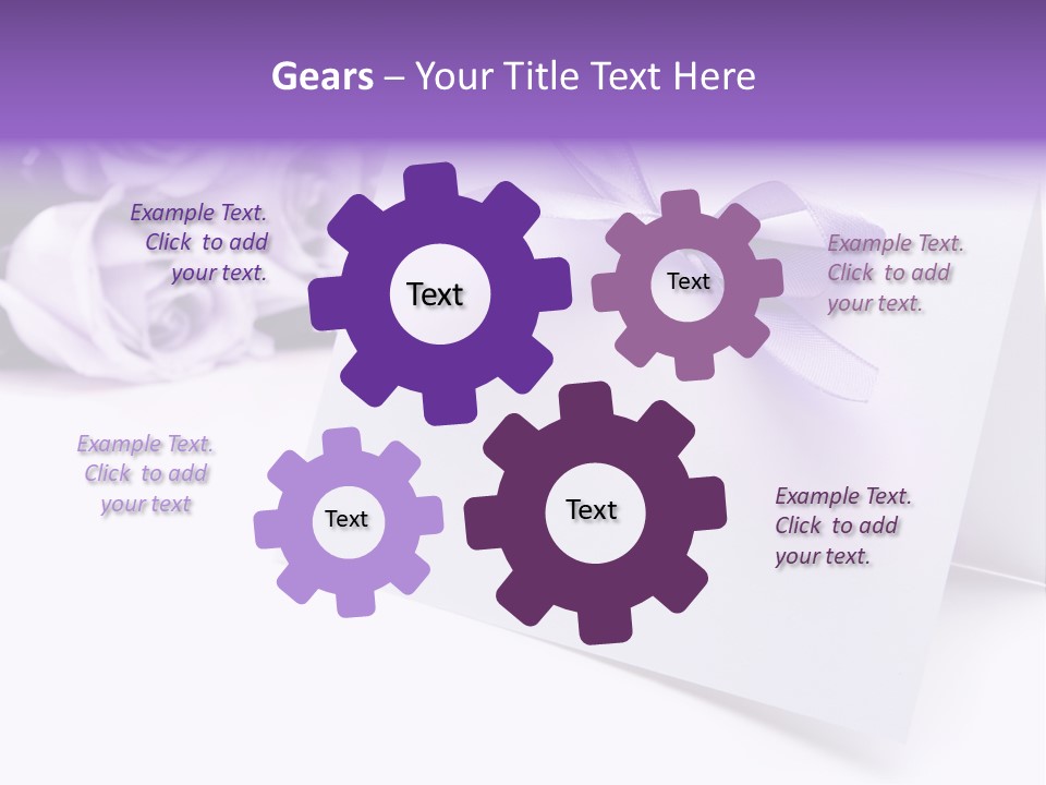 Greeting Holiday Copyspace Ribbon PowerPoint Template