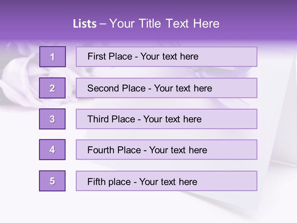 Greeting Holiday Copyspace Ribbon PowerPoint Template