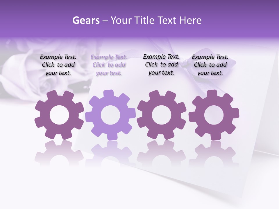 Greeting Holiday Copyspace Ribbon PowerPoint Template