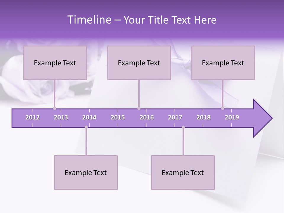 Greeting Holiday Copyspace Ribbon PowerPoint Template
