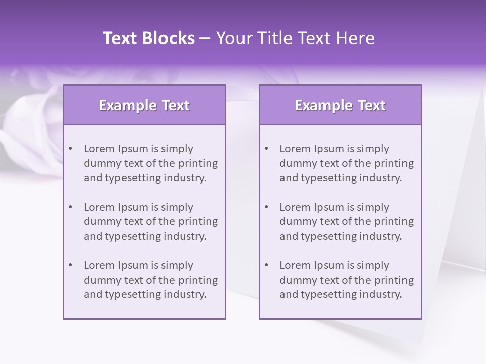 Greeting Holiday Copyspace Ribbon PowerPoint Template