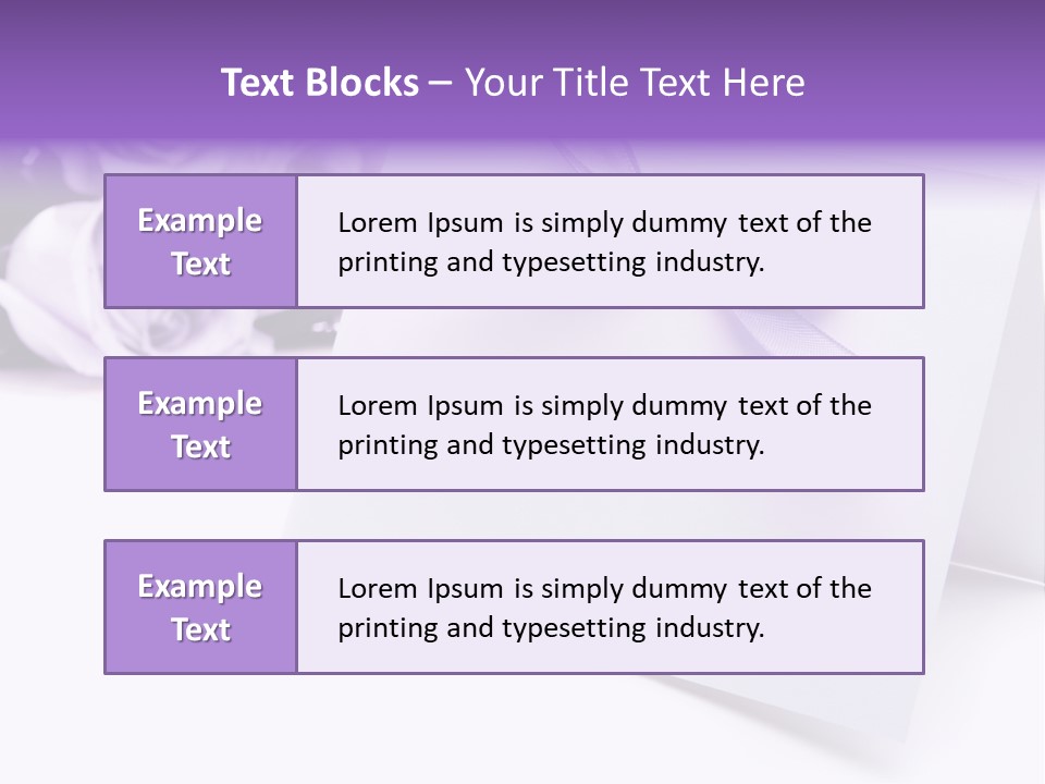 Greeting Holiday Copyspace Ribbon PowerPoint Template