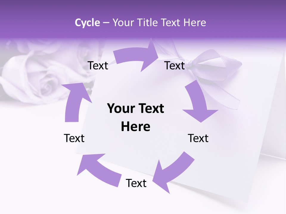 Greeting Holiday Copyspace Ribbon PowerPoint Template