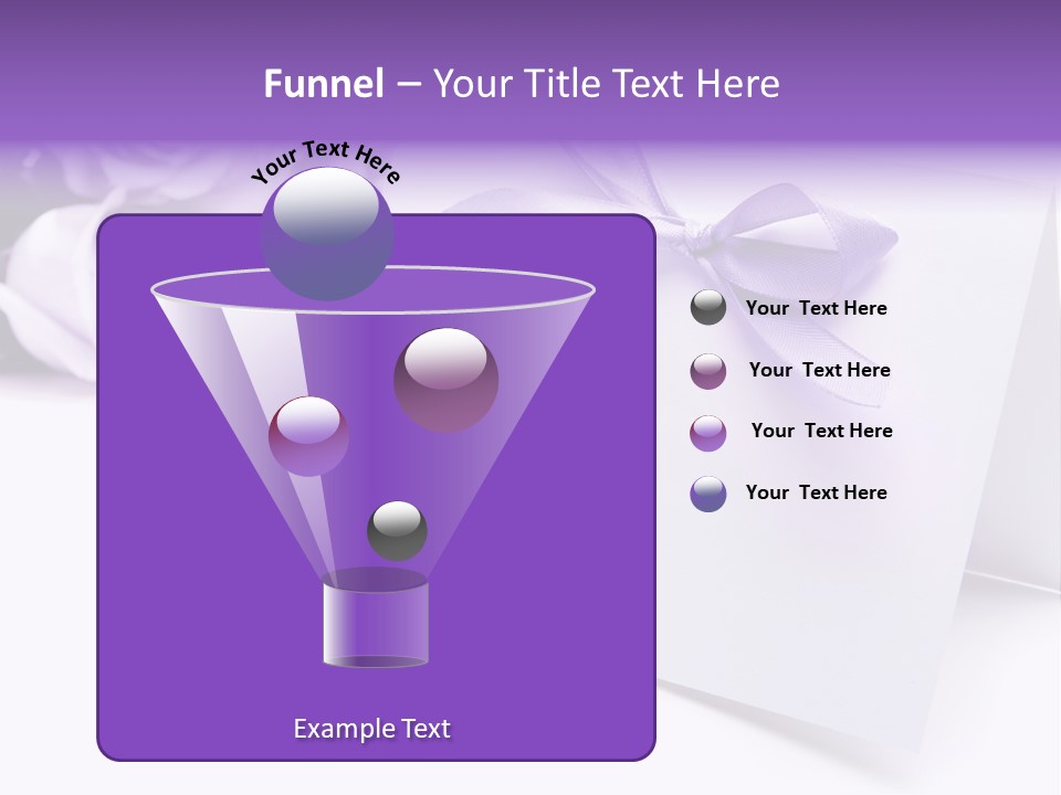 Greeting Holiday Copyspace Ribbon PowerPoint Template