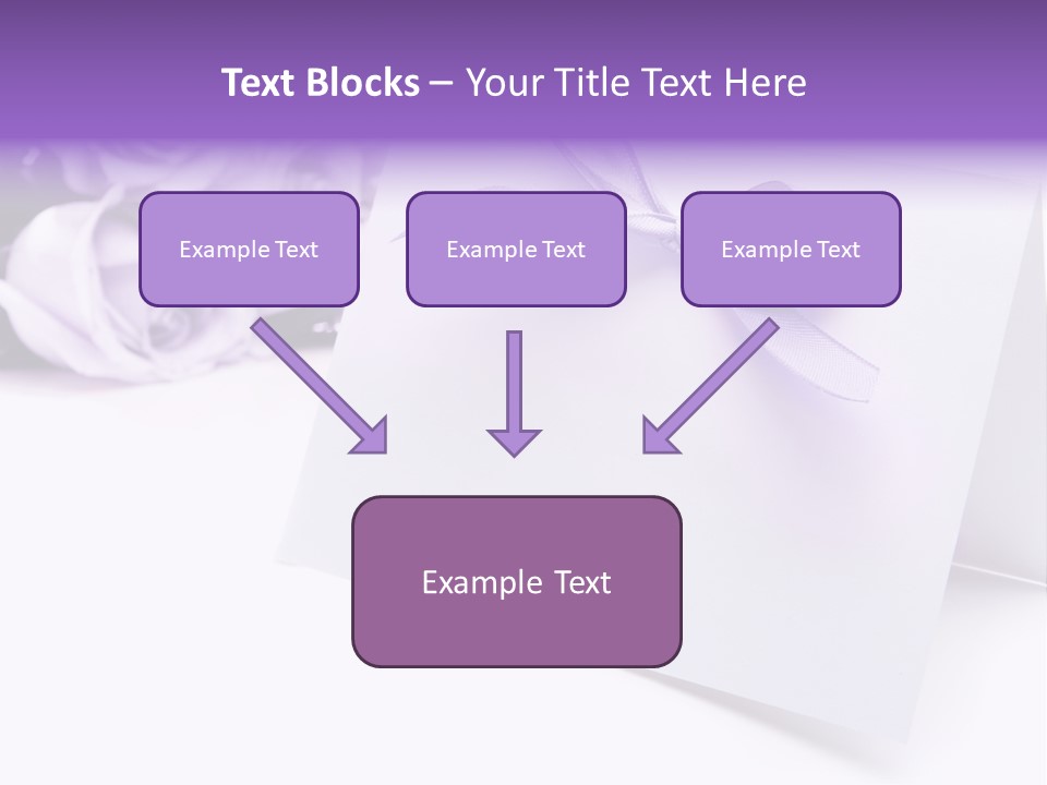 Greeting Holiday Copyspace Ribbon PowerPoint Template