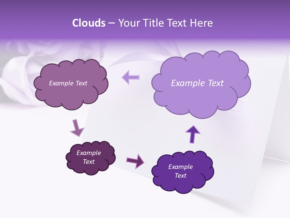 Greeting Holiday Copyspace Ribbon PowerPoint Template