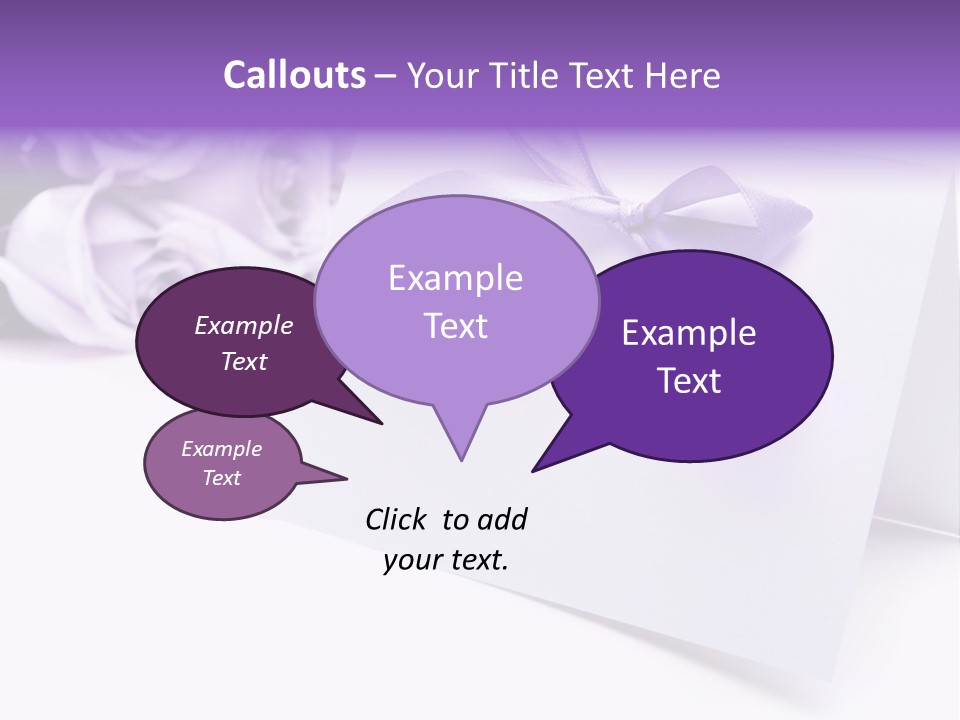 Greeting Holiday Copyspace Ribbon PowerPoint Template