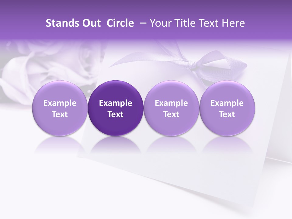 Greeting Holiday Copyspace Ribbon PowerPoint Template