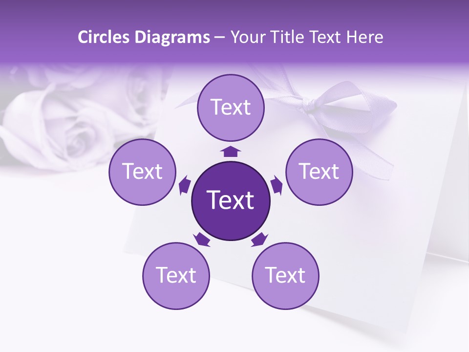 Greeting Holiday Copyspace Ribbon PowerPoint Template