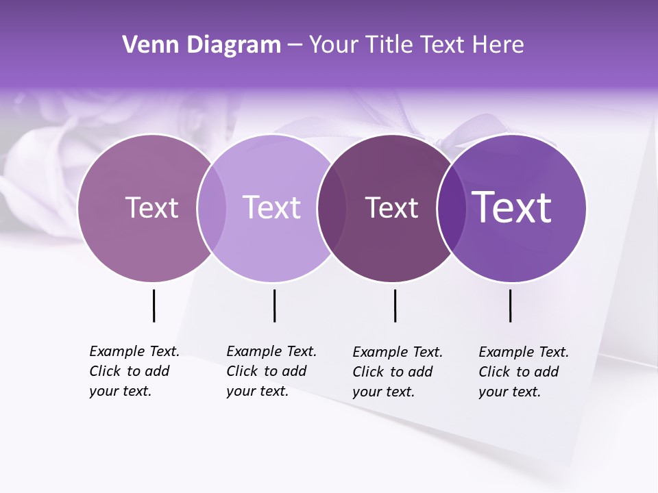 Greeting Holiday Copyspace Ribbon PowerPoint Template