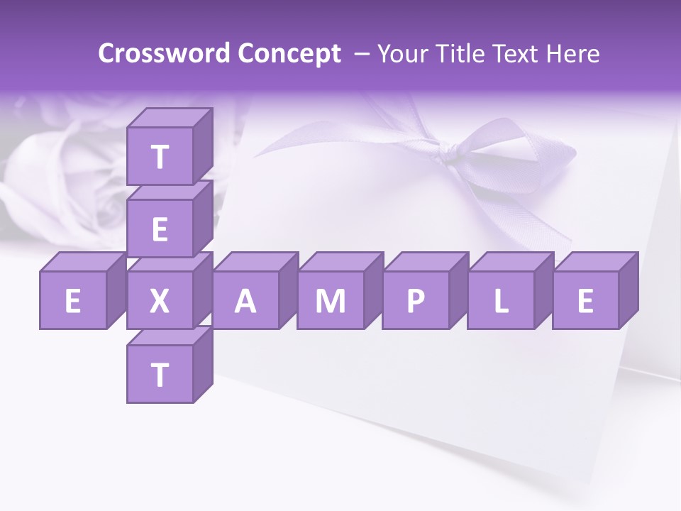 Greeting Holiday Copyspace Ribbon PowerPoint Template