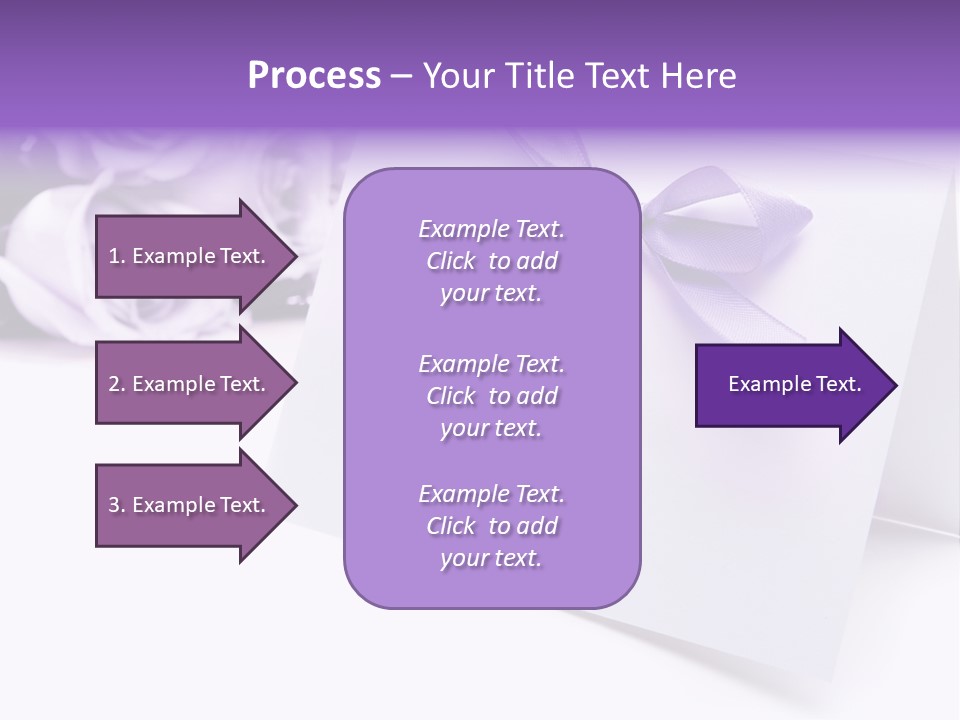 Greeting Holiday Copyspace Ribbon PowerPoint Template
