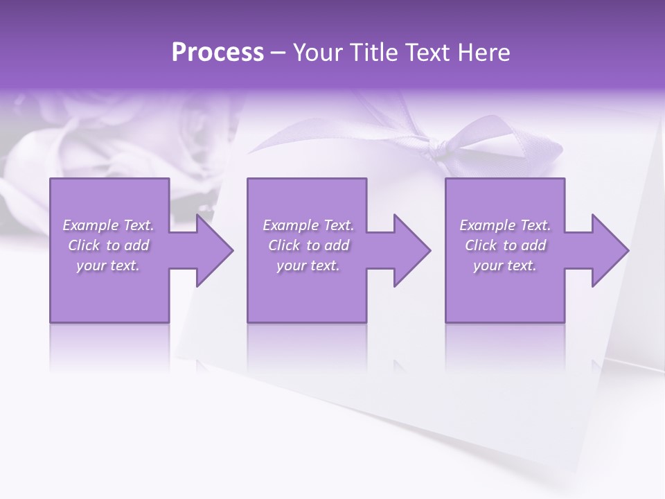 Greeting Holiday Copyspace Ribbon PowerPoint Template
