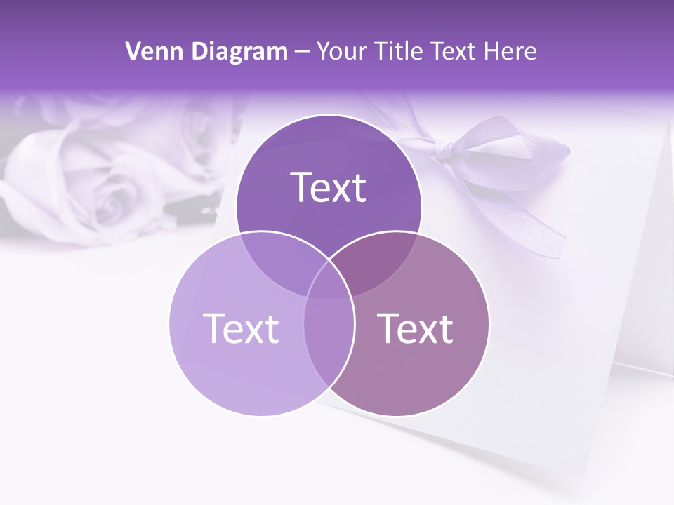 Greeting Holiday Copyspace Ribbon PowerPoint Template