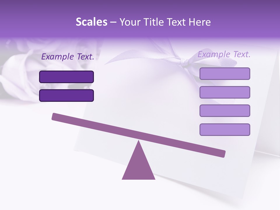 Greeting Holiday Copyspace Ribbon PowerPoint Template