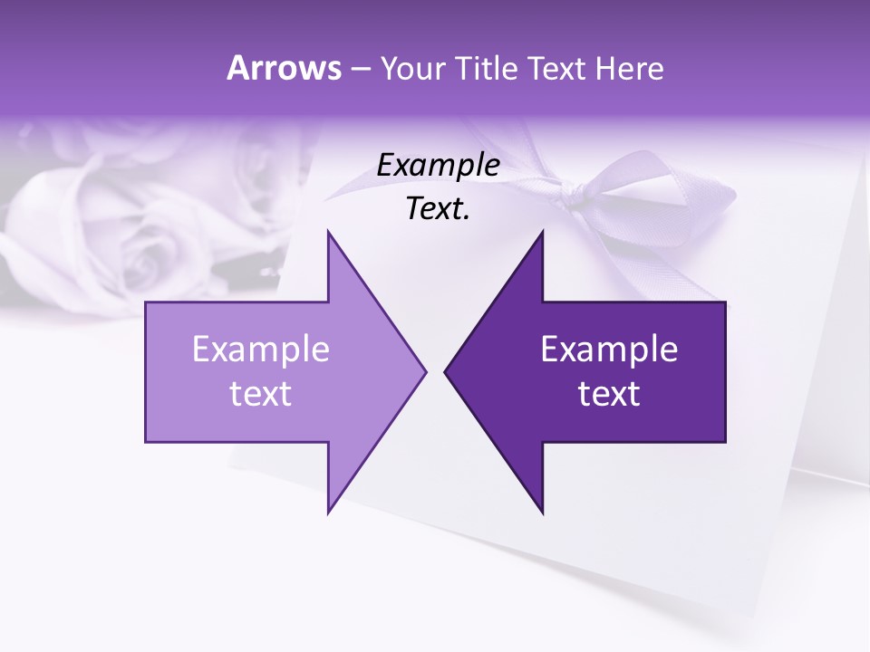 Greeting Holiday Copyspace Ribbon PowerPoint Template