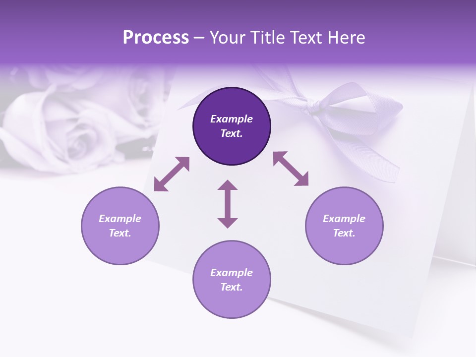 Greeting Holiday Copyspace Ribbon PowerPoint Template