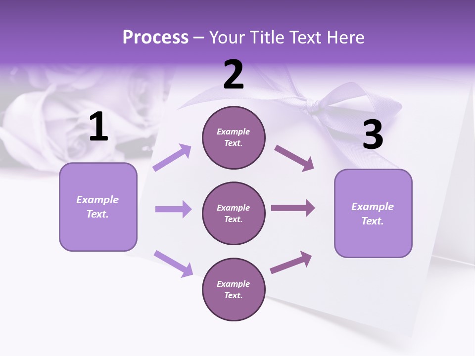 Greeting Holiday Copyspace Ribbon PowerPoint Template