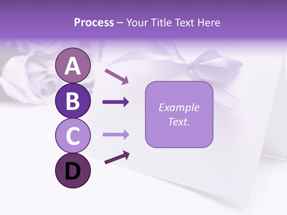 Greeting Holiday Copyspace Ribbon PowerPoint Template