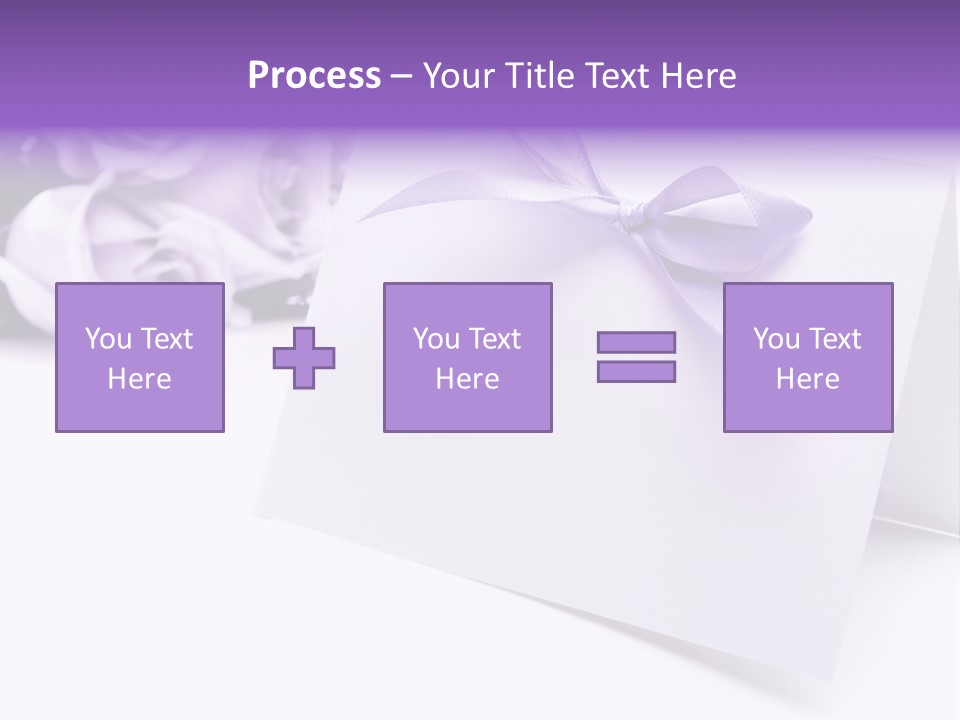 Greeting Holiday Copyspace Ribbon PowerPoint Template