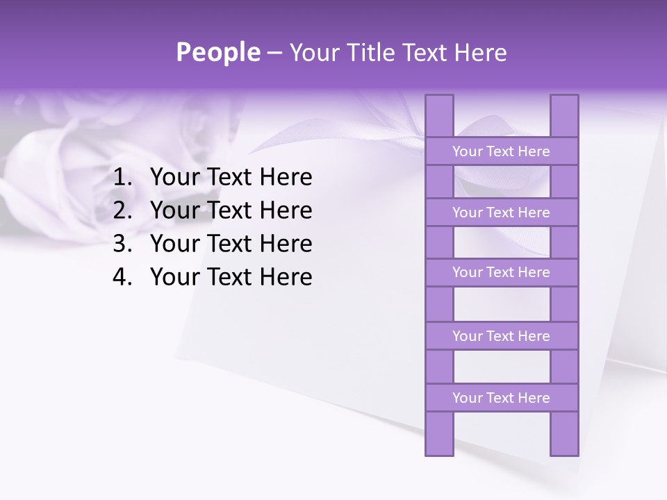 Greeting Holiday Copyspace Ribbon PowerPoint Template