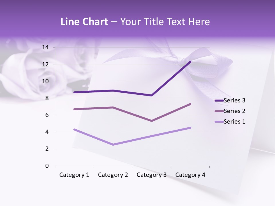 Greeting Holiday Copyspace Ribbon PowerPoint Template