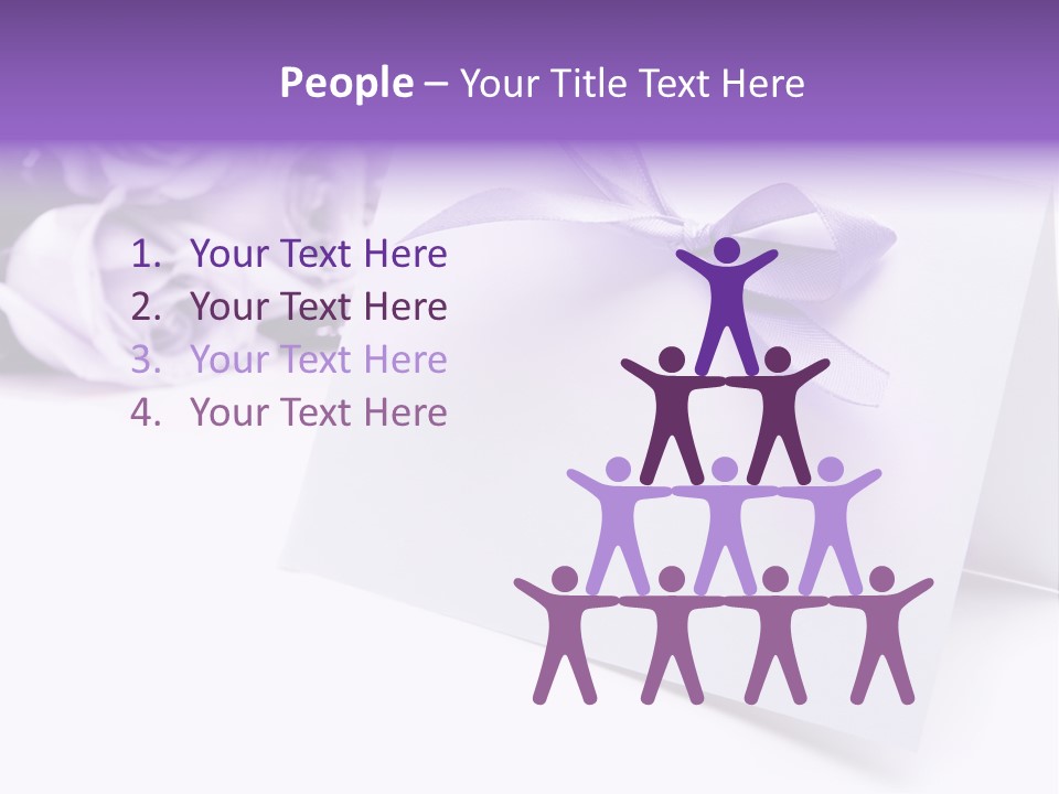 Greeting Holiday Copyspace Ribbon PowerPoint Template