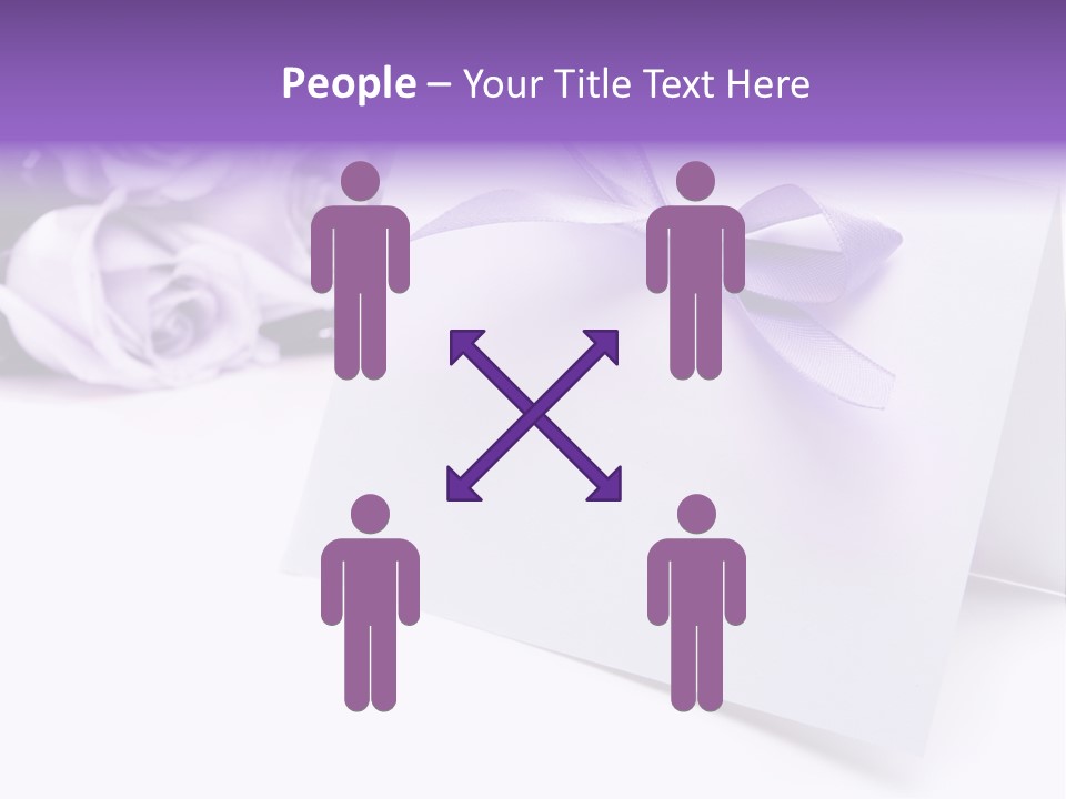 Greeting Holiday Copyspace Ribbon PowerPoint Template