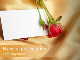 Romantic Invitation Beautiful PowerPoint Template