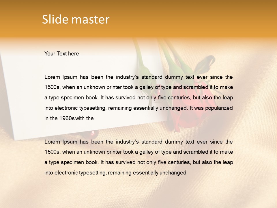 Romantic Invitation Beautiful PowerPoint Template