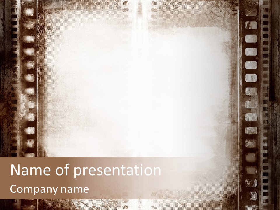 Negative Screen Edge PowerPoint Template