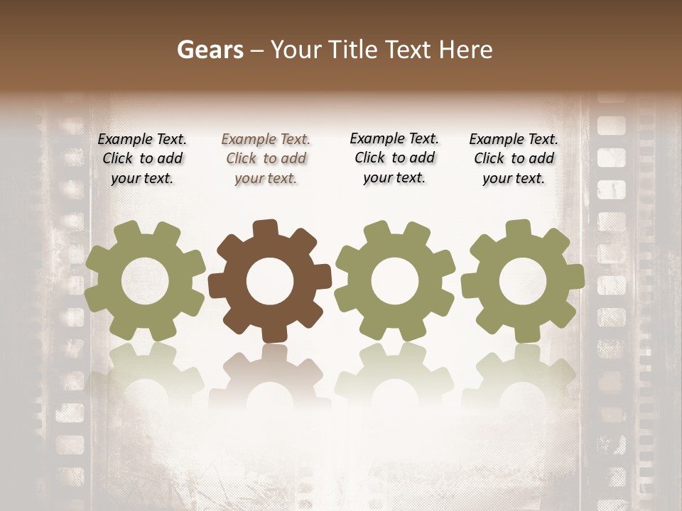 Negative Screen Edge PowerPoint Template