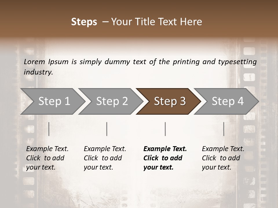 Negative Screen Edge PowerPoint Template