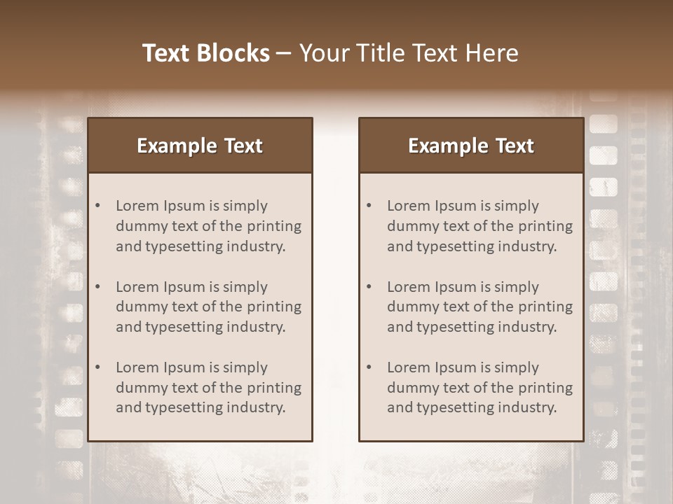 Negative Screen Edge PowerPoint Template