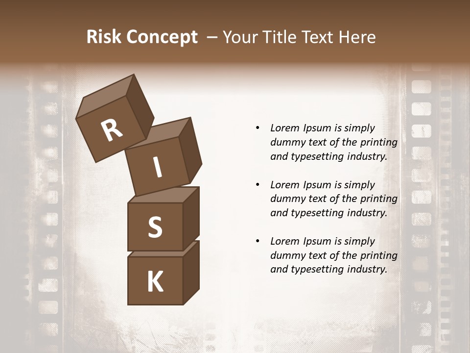 Negative Screen Edge PowerPoint Template