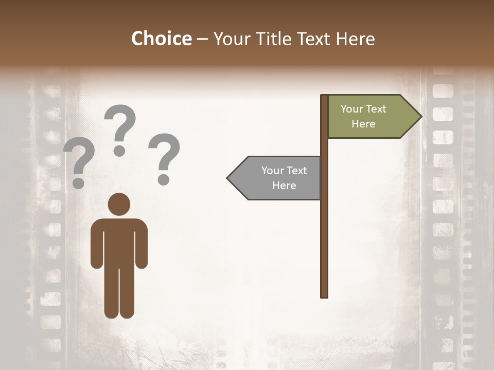 Negative Screen Edge PowerPoint Template