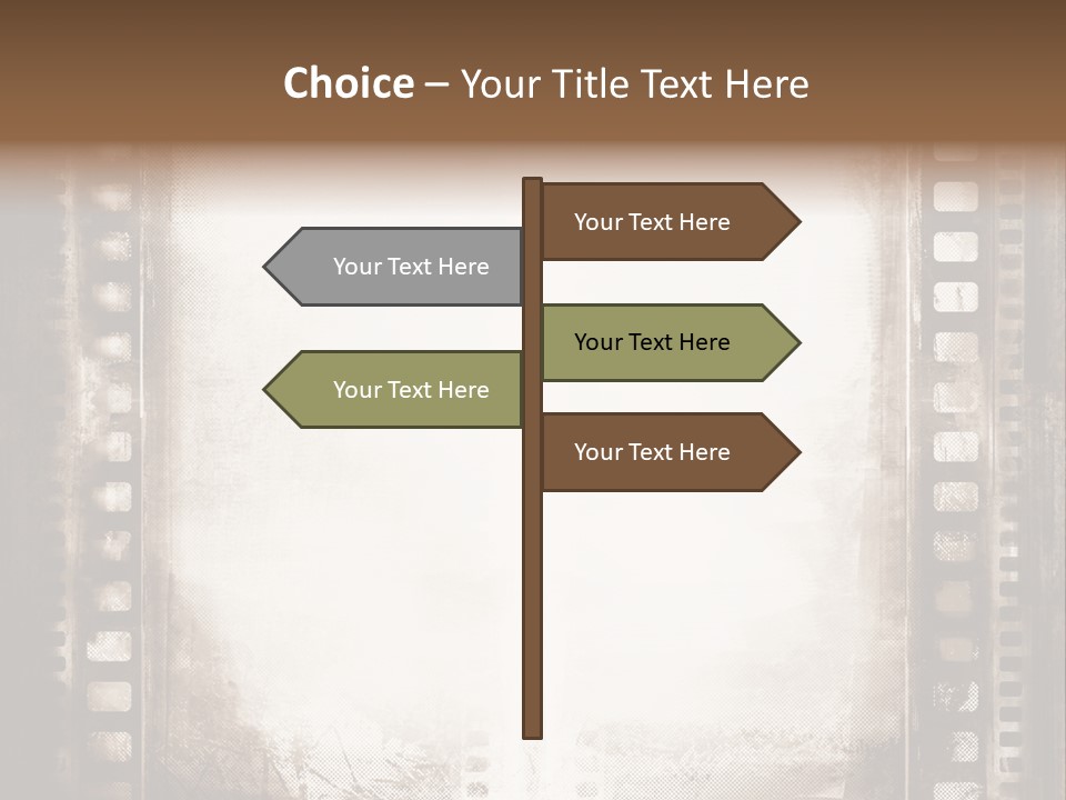Negative Screen Edge PowerPoint Template