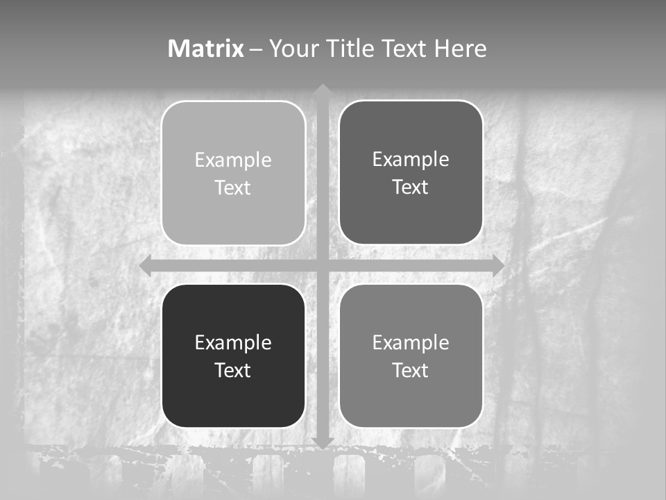 Monochrome Grunge Picture PowerPoint Template