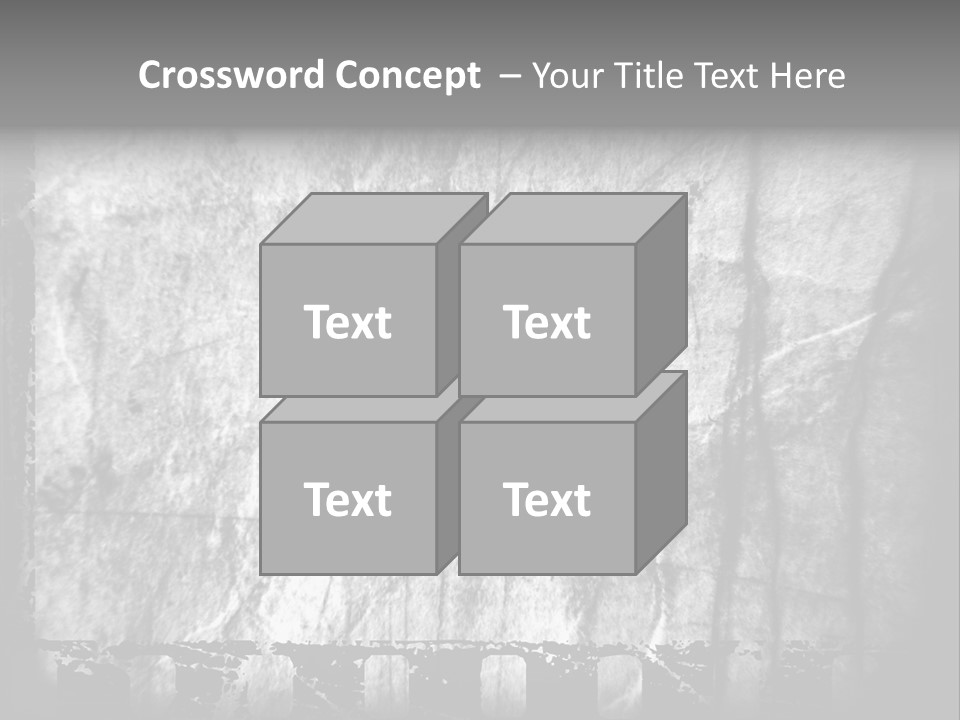 Monochrome Grunge Picture PowerPoint Template