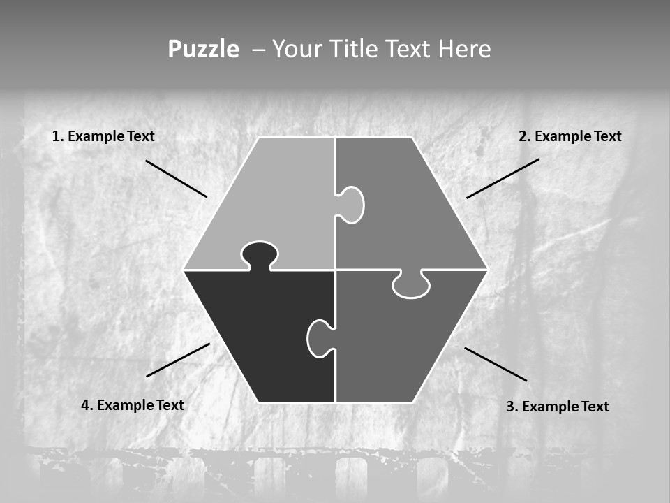 Monochrome Grunge Picture PowerPoint Template