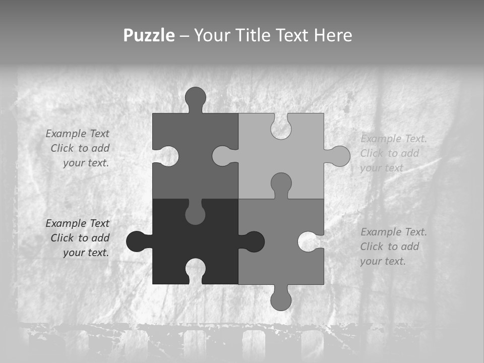 Monochrome Grunge Picture PowerPoint Template
