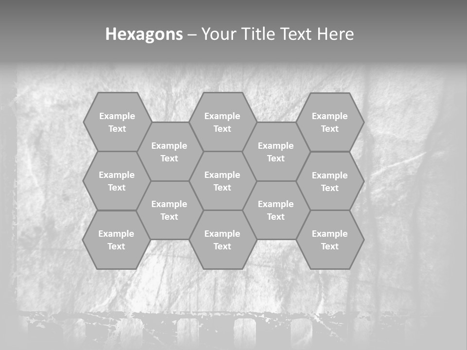 Monochrome Grunge Picture PowerPoint Template